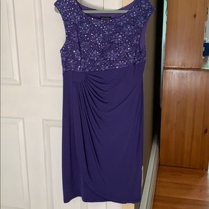 Connected purple dress